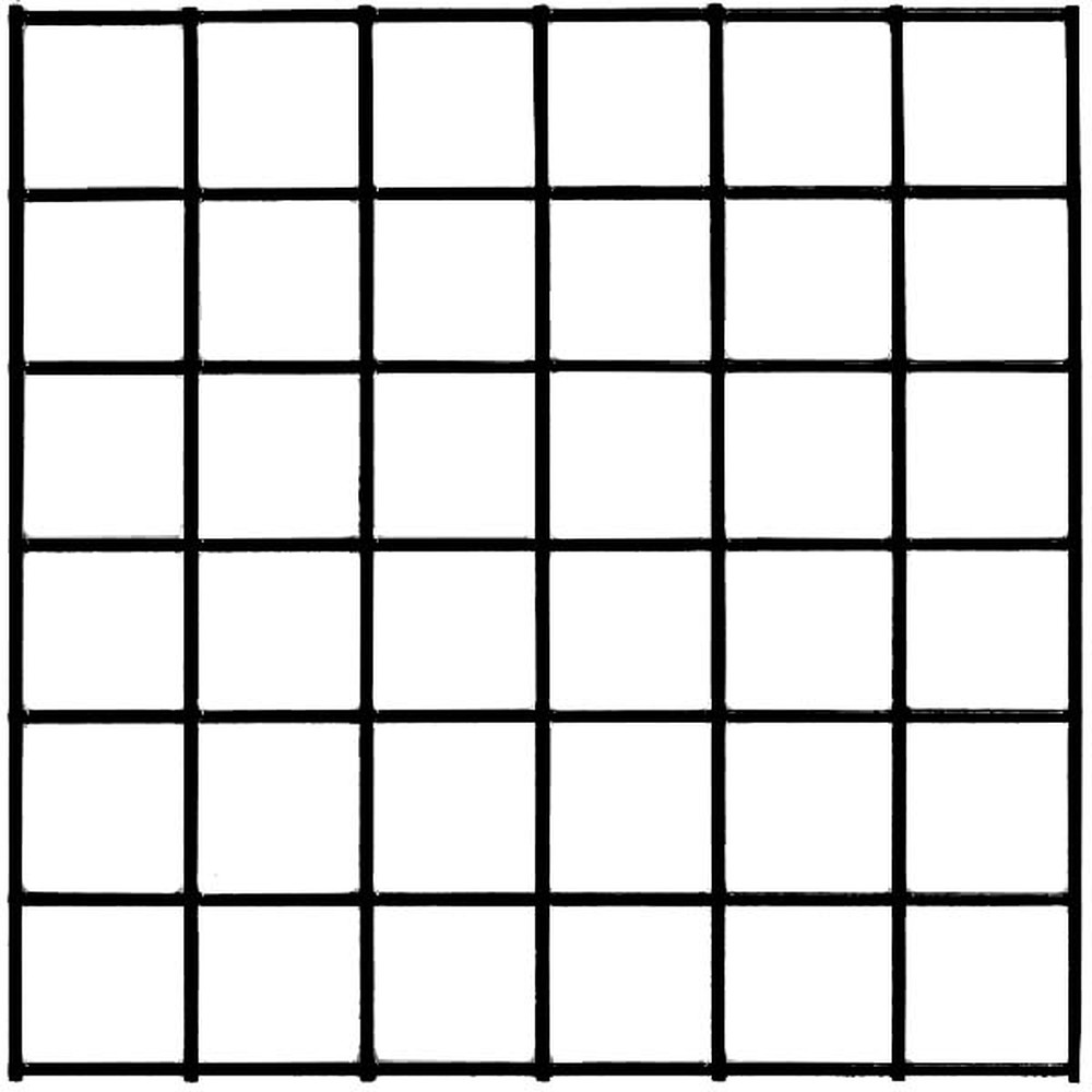 Welded Wire Mesh Powder Coated Black 25 x 25 x 3mm 1250 x 2400mm