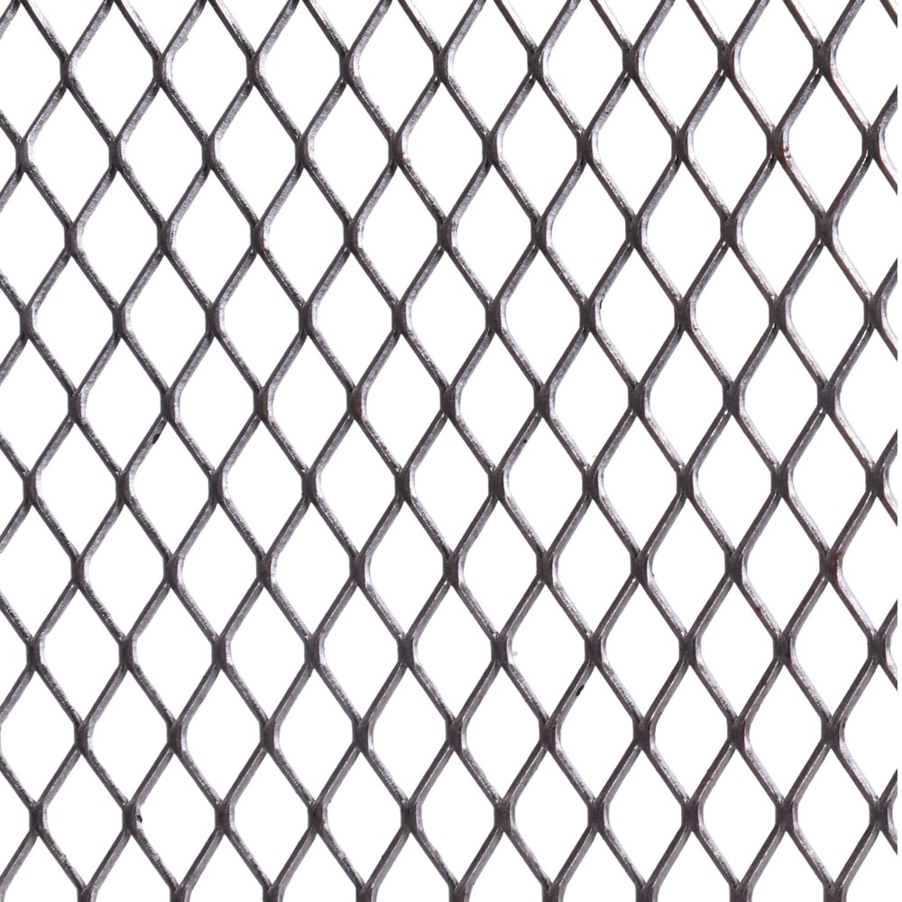 1250 x 1250 x 0.6mm Thick Expanded Metal Mesh - Mild Steel Pattern 203