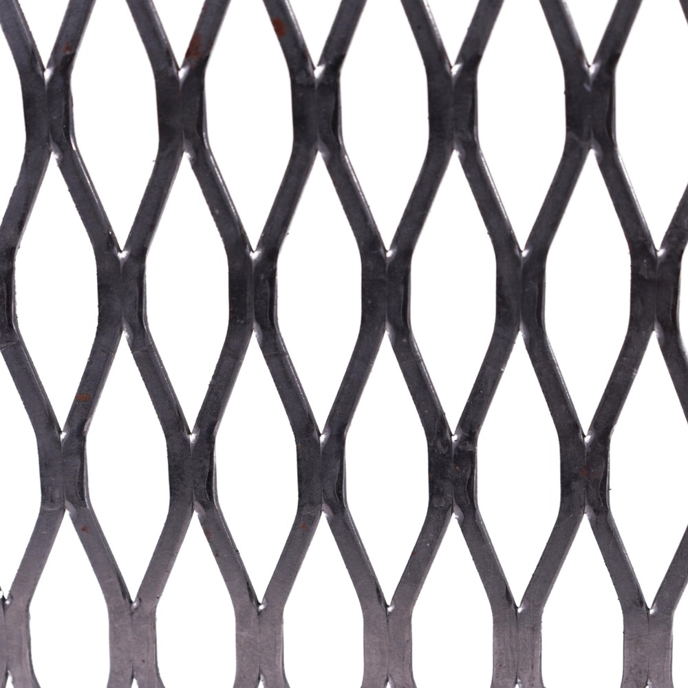 2440 x 1220 x 1.47mm Thick Flattened Expanded Metal Mesh - Mild Steel Pattern 1281F
