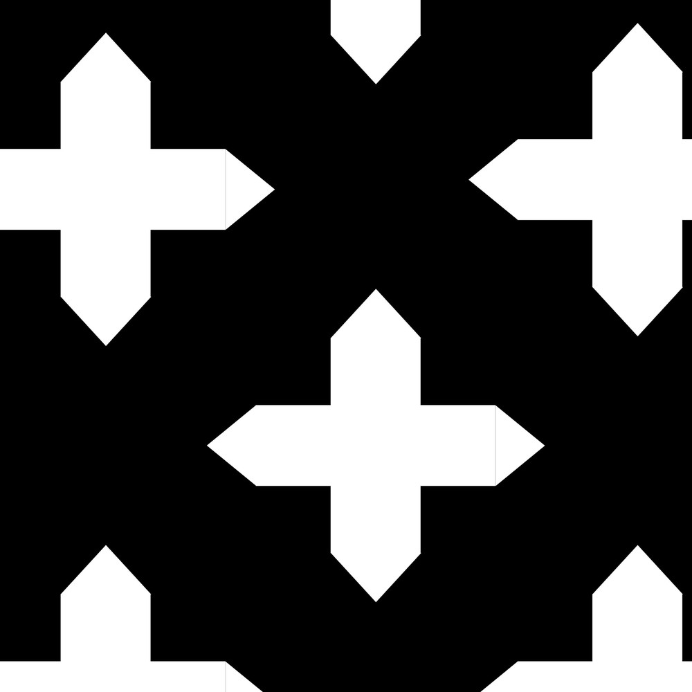 Perforated Metal Sheet Decorative Pointed Crosses 15.5mm holes - 2000mm x 1000mm x 1mm mild steel