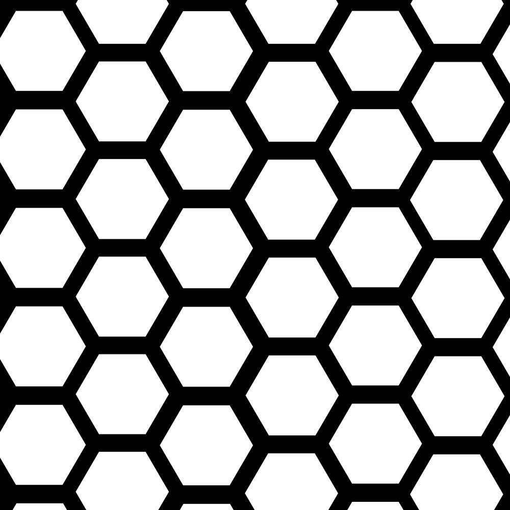 Perforated Steel H6 T7.5 1mm 2 x 1m Hexagonal Pattern - F H Brundle