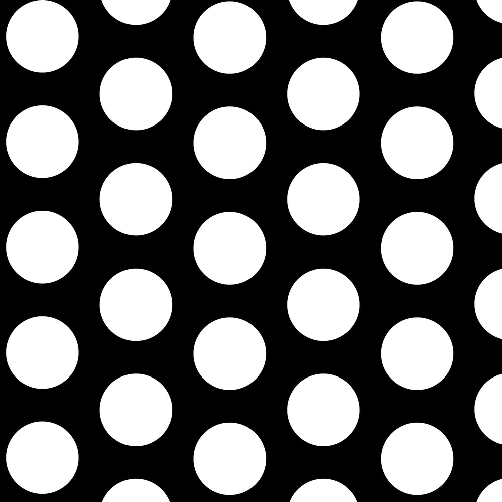 Perforated Metal Sheet 6mm Round Hole 8.5mm pitch - 2000mm x 1000mm x 1mm 304 stainless steel