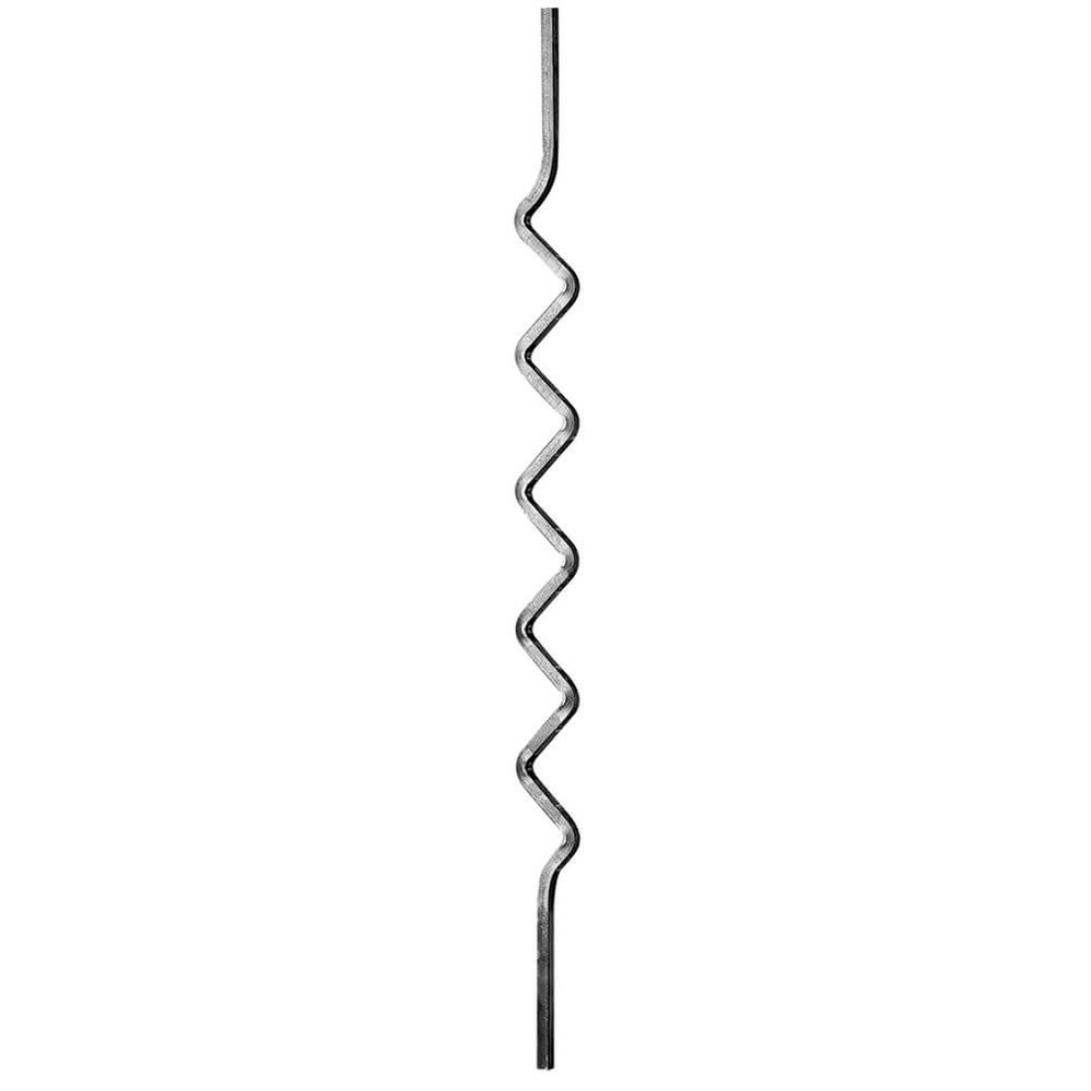 H: 1000mm Mild Steel Part Wavy Panel Unit using Smooth 12mm Square Bar