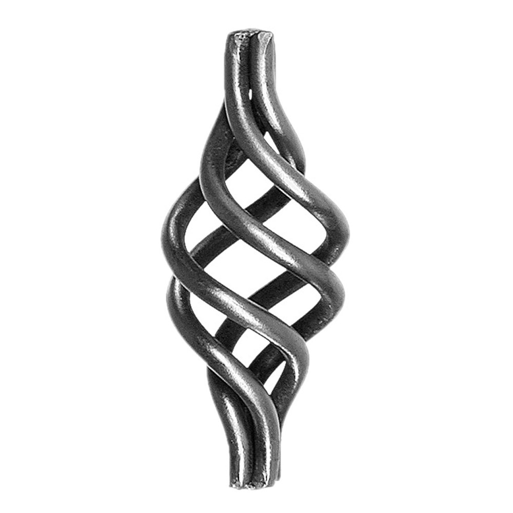 90 x 35mm Smooth Steel Basket with 8mm Base using 4mm Round Bar