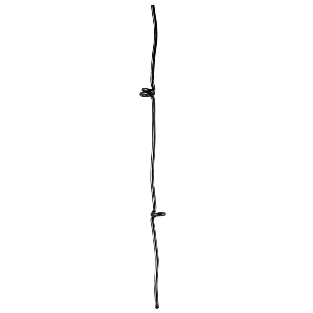 H: 1000mm Smooth Steel Double Knotted Bar using 12mm Round Bar