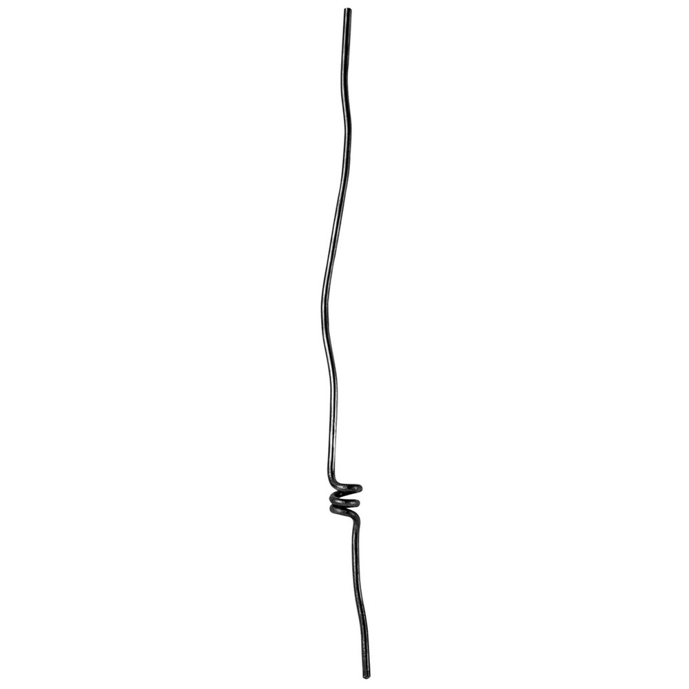 H: 1000mm Smooth Steel Single Knotted Bar using 12mm Round Bar