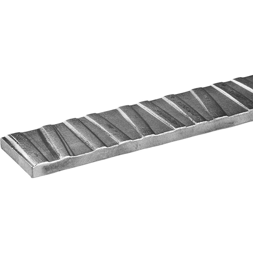 50 x 8mm x 3000mm Mild Steel Textured Flat Bar