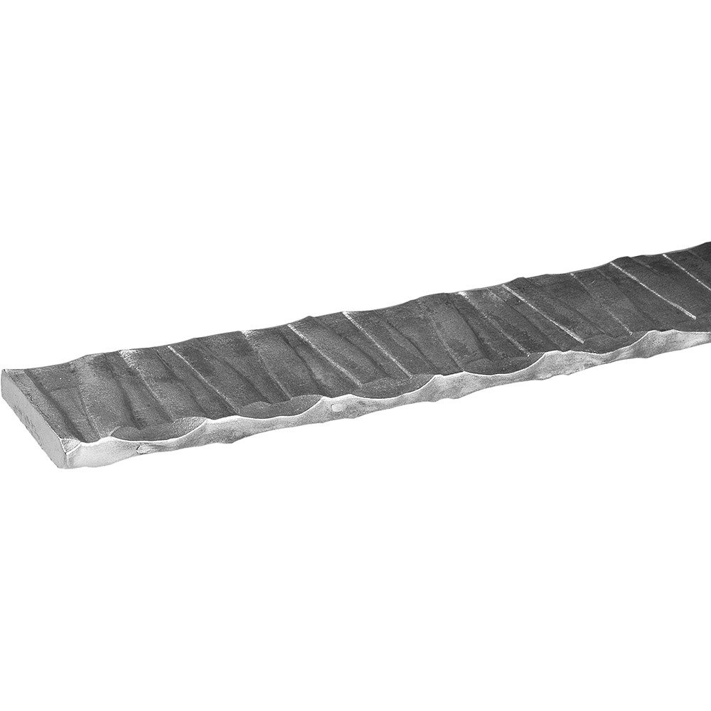 40 x 8mm - 3000mm Mild Steel Flat Bar Hammered and Textured