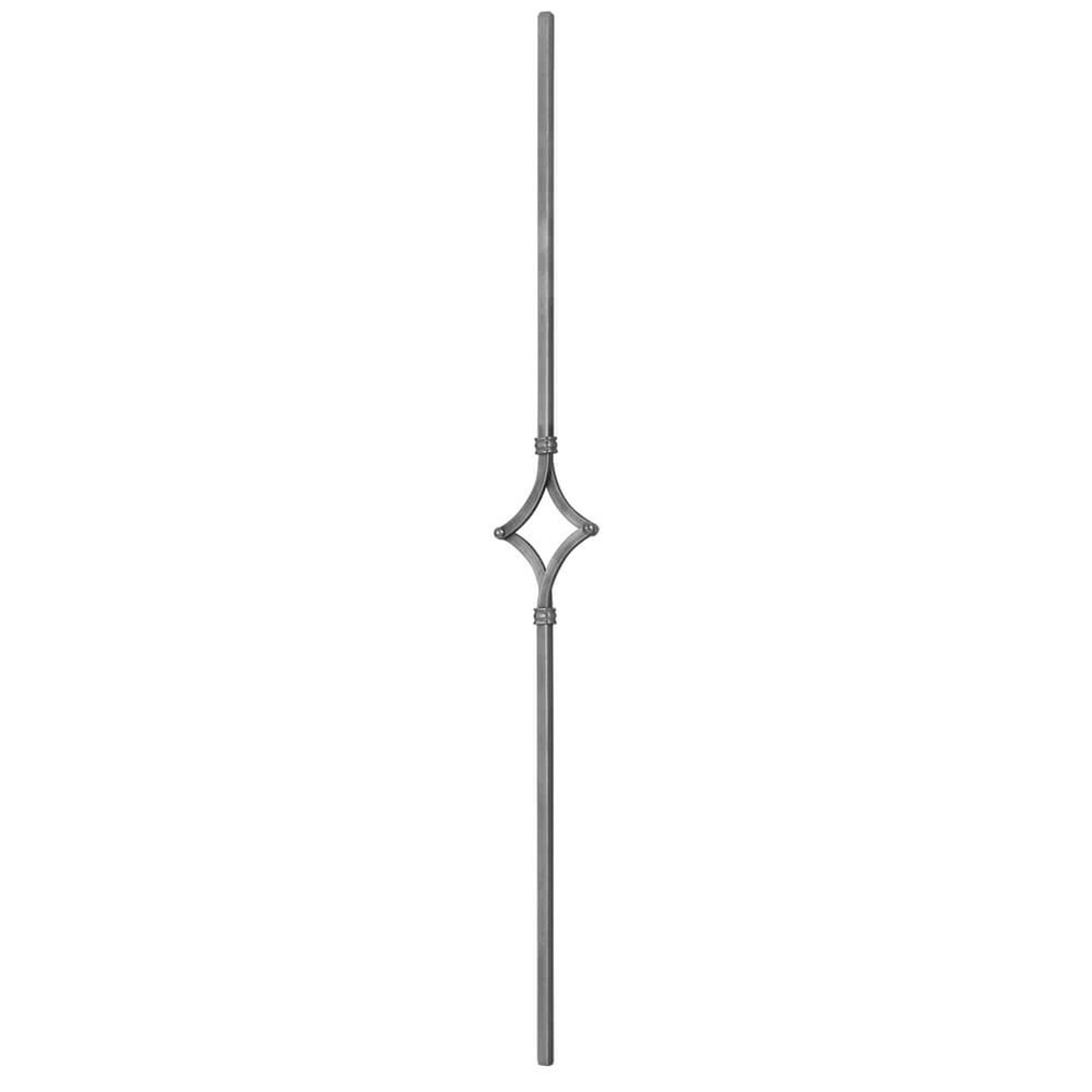 Mild Steel Panel Smooth Square Bar Unit - H1000 x L110mm - 12mm
