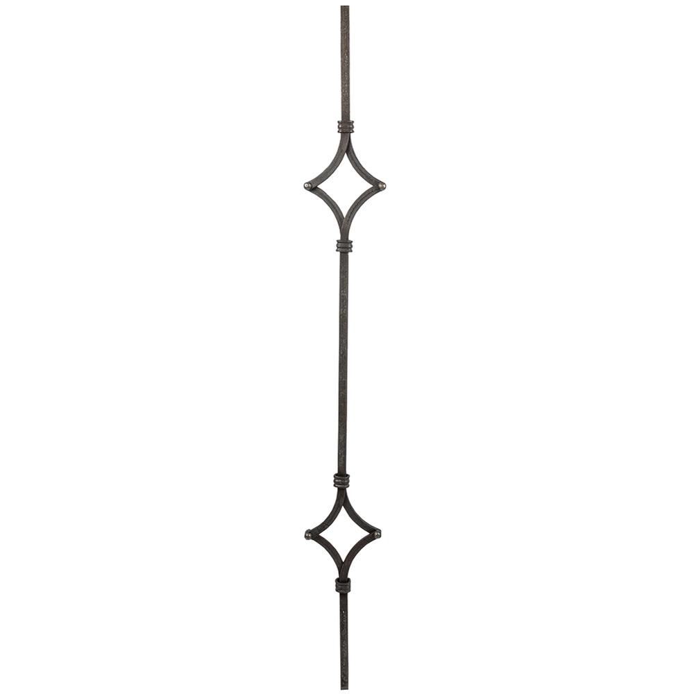 Panel Unit - H1000 x L110mm Smooth - 12mm Square Bar - F H Brundle