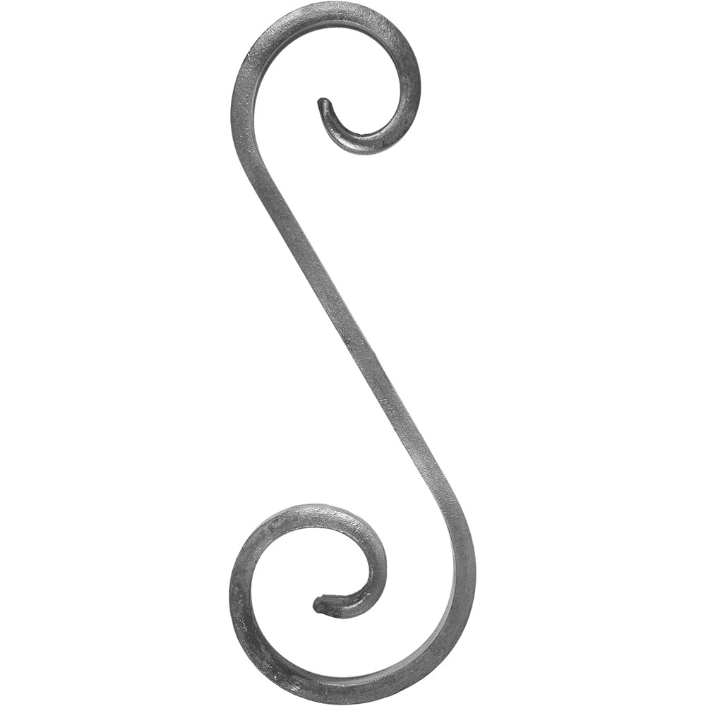 S Scroll Smooth Flat Bar 190 x 70 x 12 x 6mm