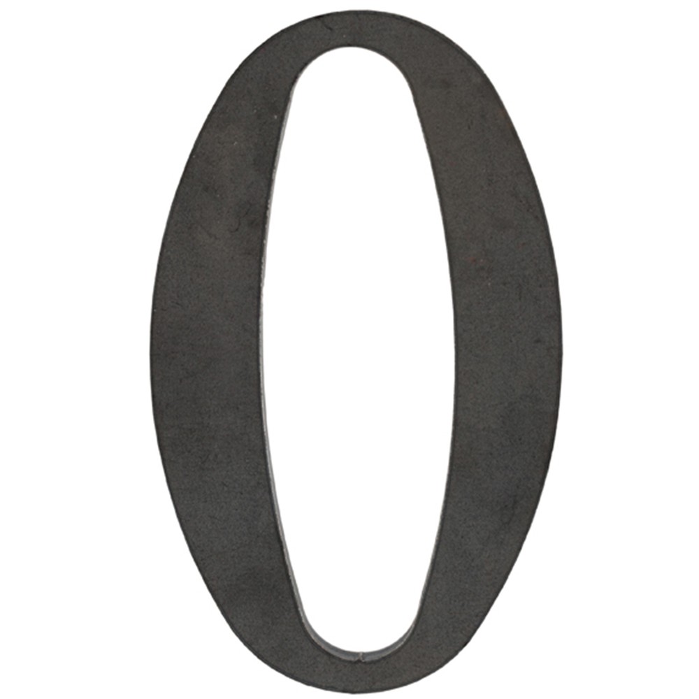 50mm High 3mm Thick Mild Steel Profiled Number 0