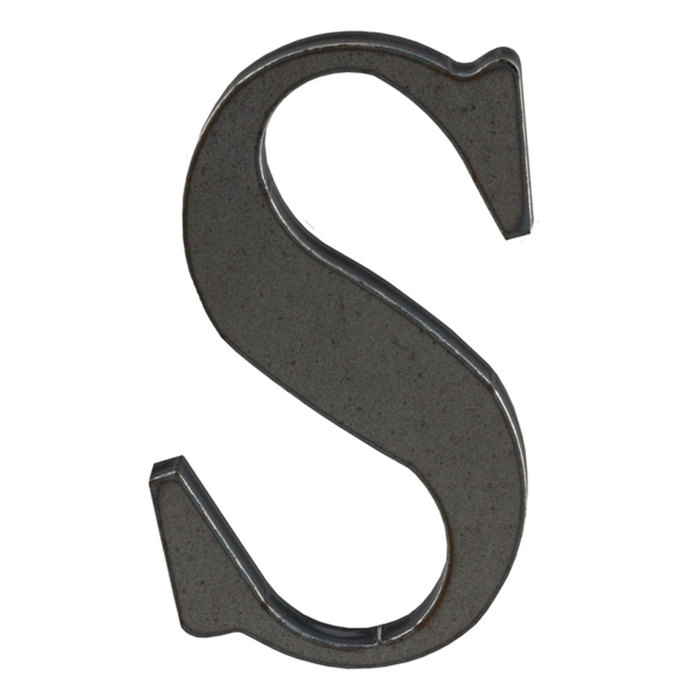 50mm High 3mm Thick Mild Steel Profiled Letter S
