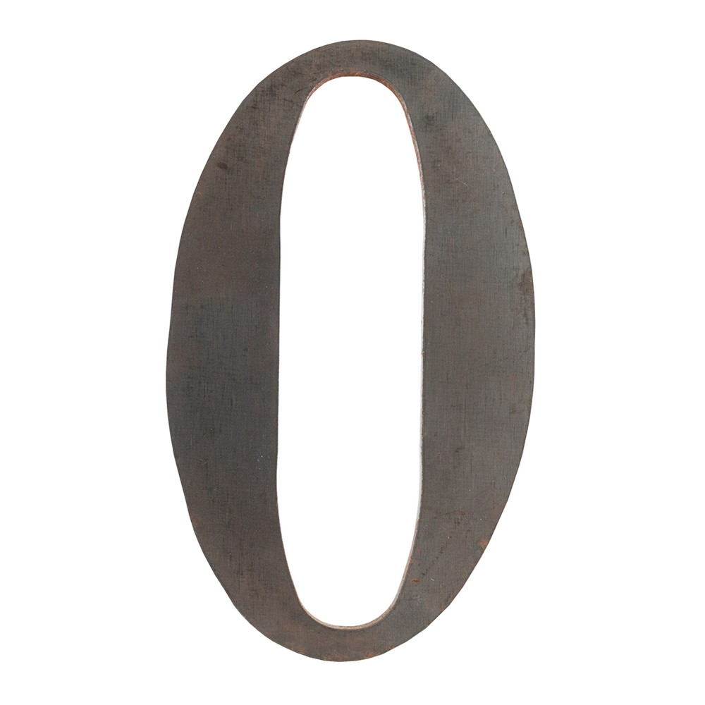 100mm High 6mm Thick Mild Steel Profiled Number 0