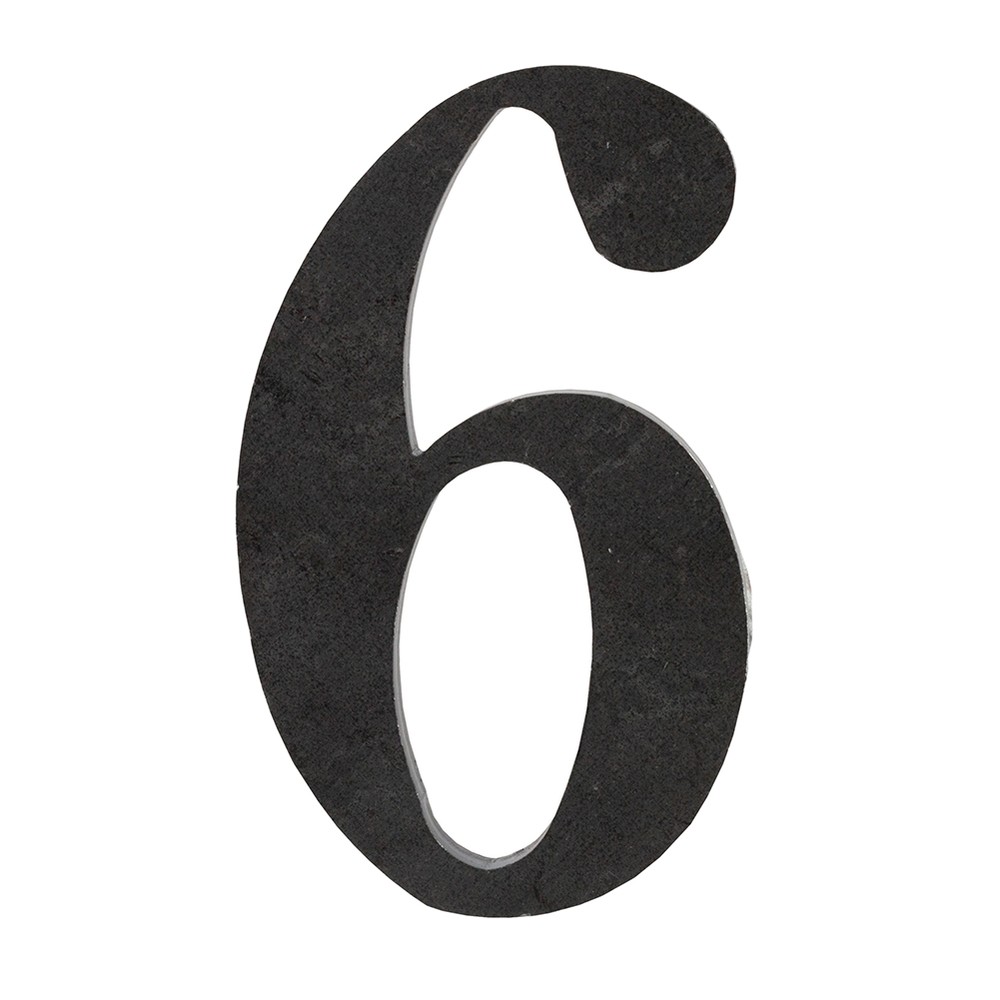 100mm High 6mm Thick Mild Steel Profiled Number 6