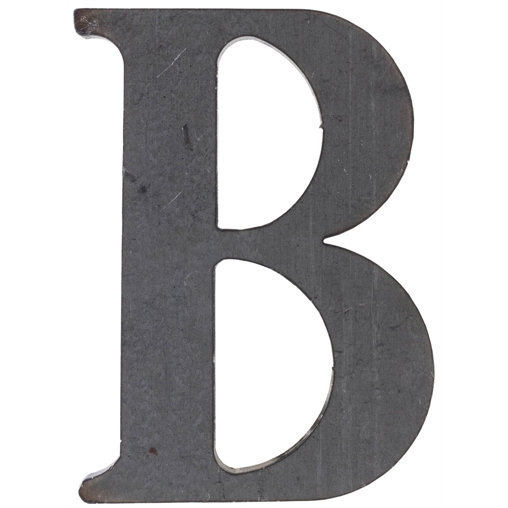 100mm High 6mm Thick Mild Steel Profiled Letter B