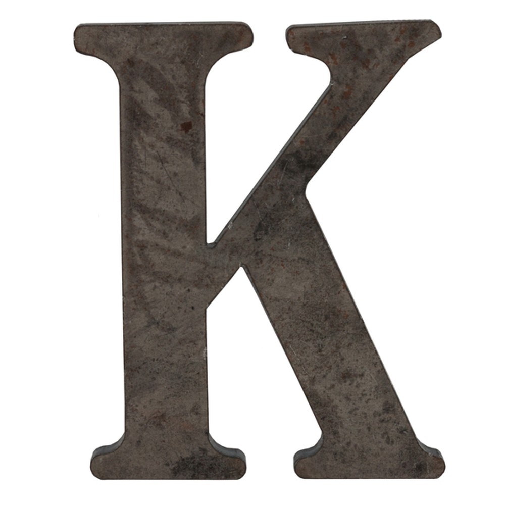 100mm High 6mm Thick Mild Steel Profiled Letter K