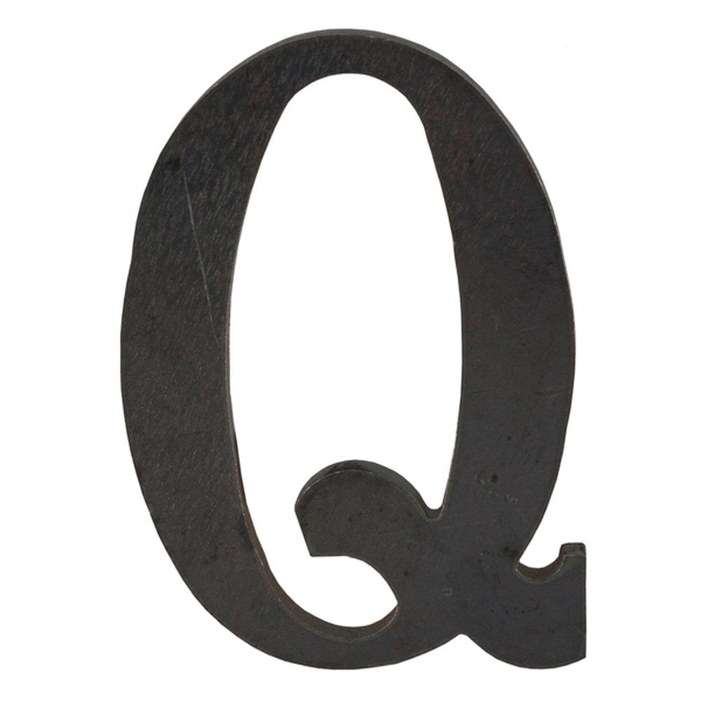 100mm High 6mm Thick Mild Steel Profiled Letter Q