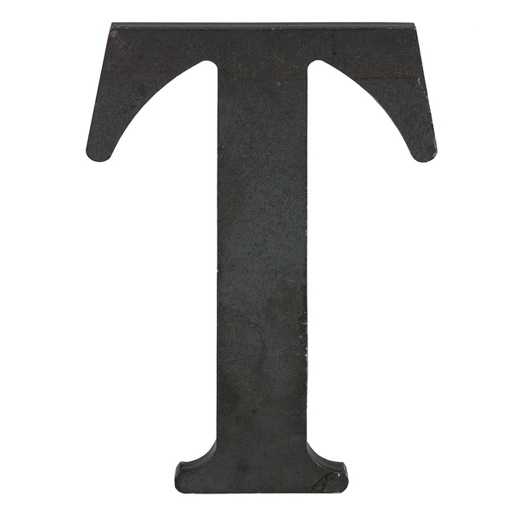 100mm High 6mm Thick Mild Steel Profiled Letter T