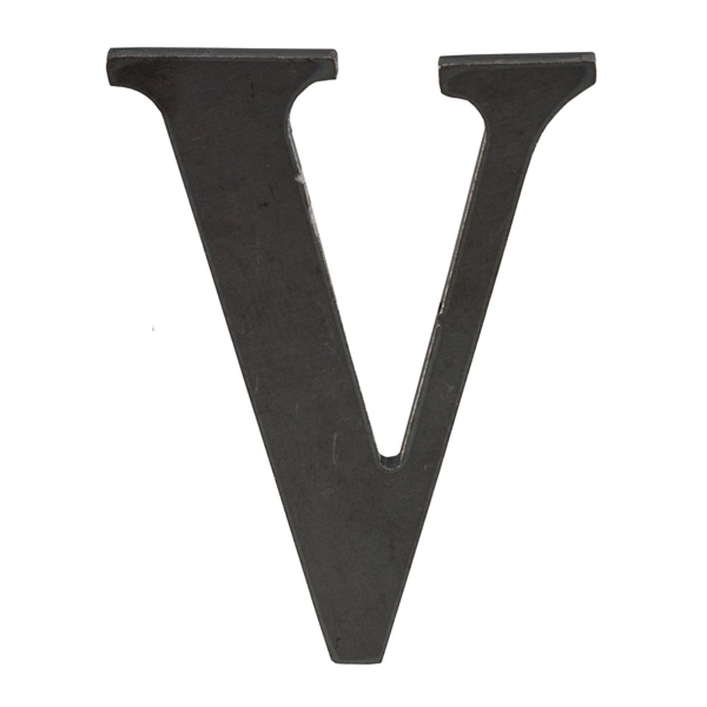 100mm High 6mm Thick Mild Steel Profiled Letter V