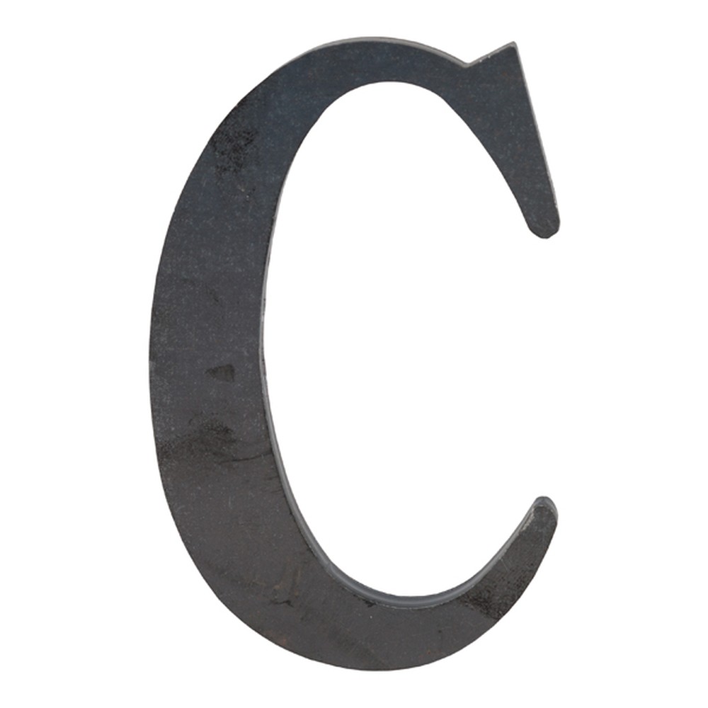150mm High 6mm Thick Mild Steel Profiled Letter C
