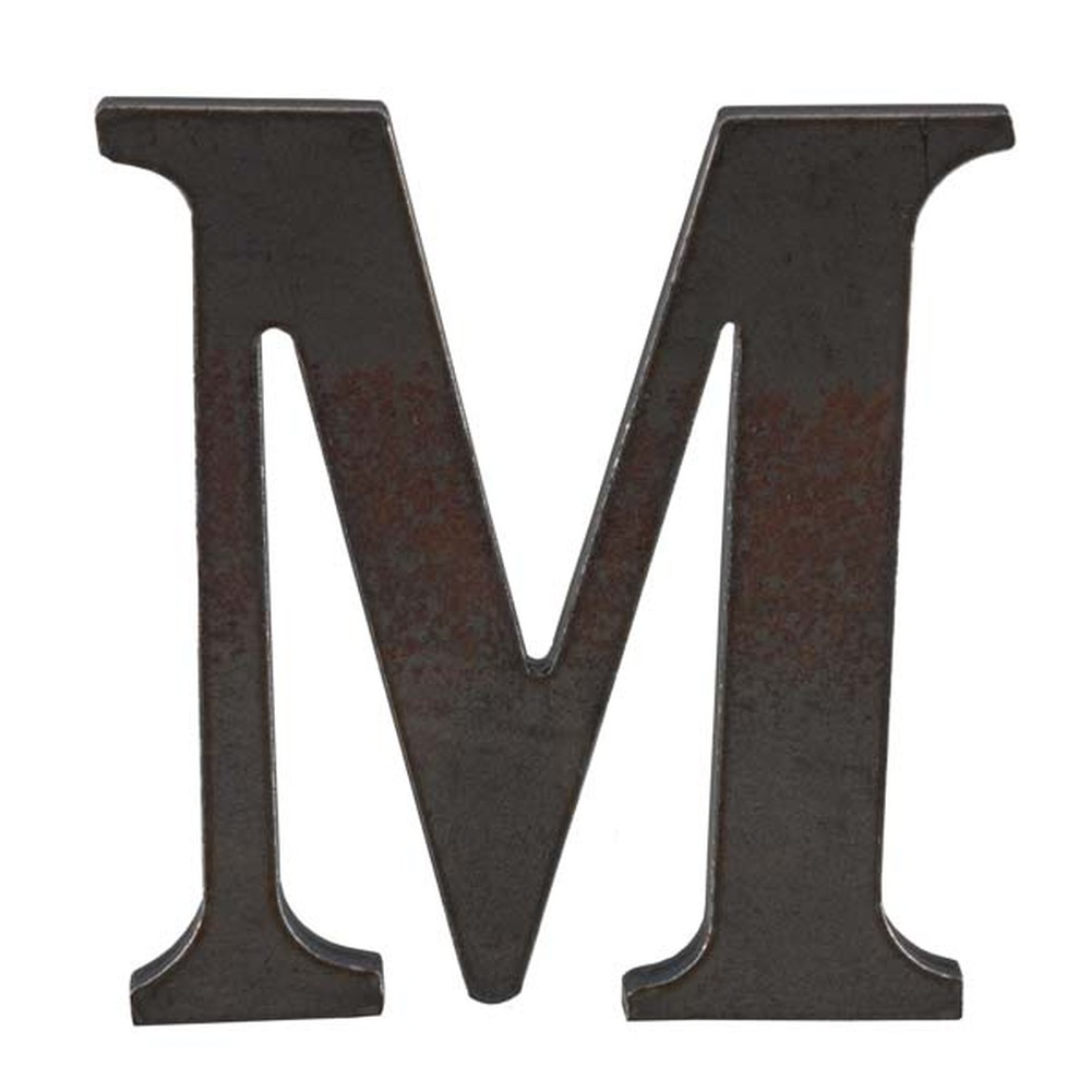 150mm High 6mm Thick Mild Steel Profiled Letter M