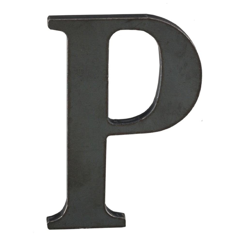 150mm High 6mm Thick Mild Steel Profiled Letter P