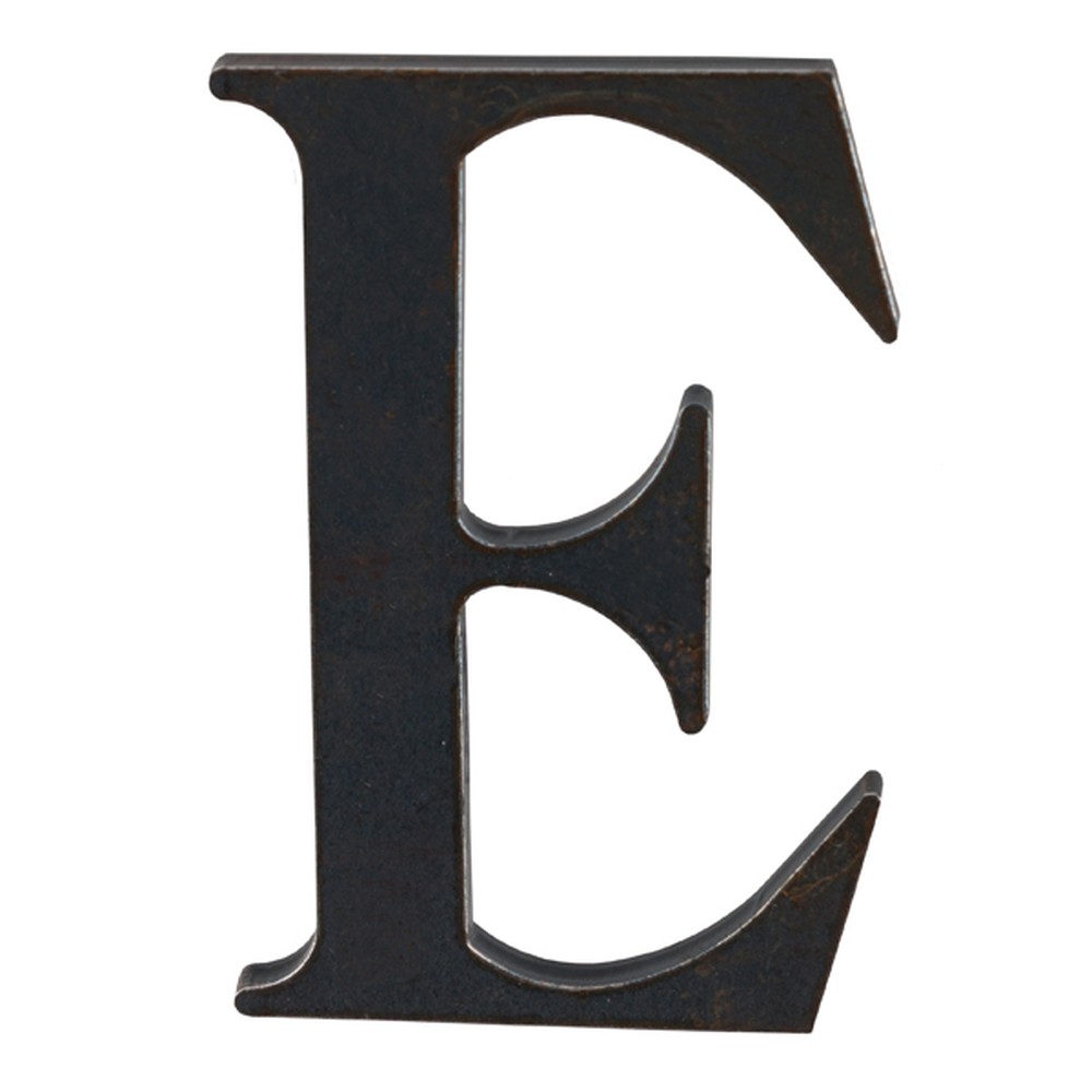 200mm High 6mm Thick Mild Steel Profiled Letter E