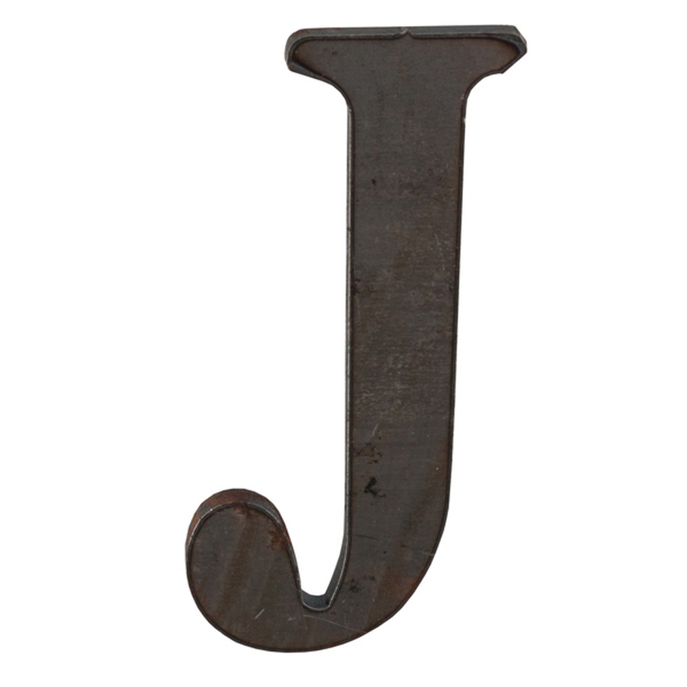 200mm High 6mm Thick Mild Steel Profiled Letter J