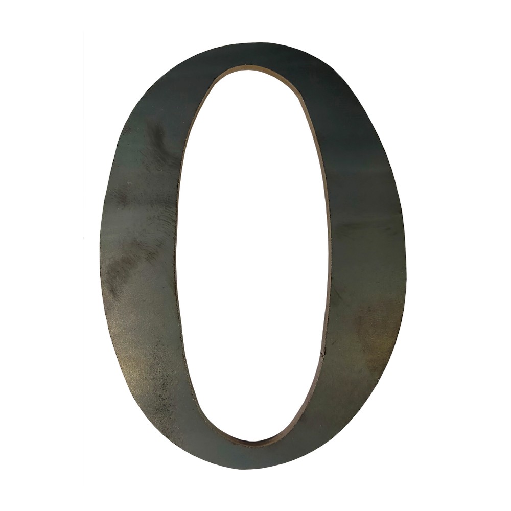 200mm High 6mm Thick Mild Steel Profiled Letter O