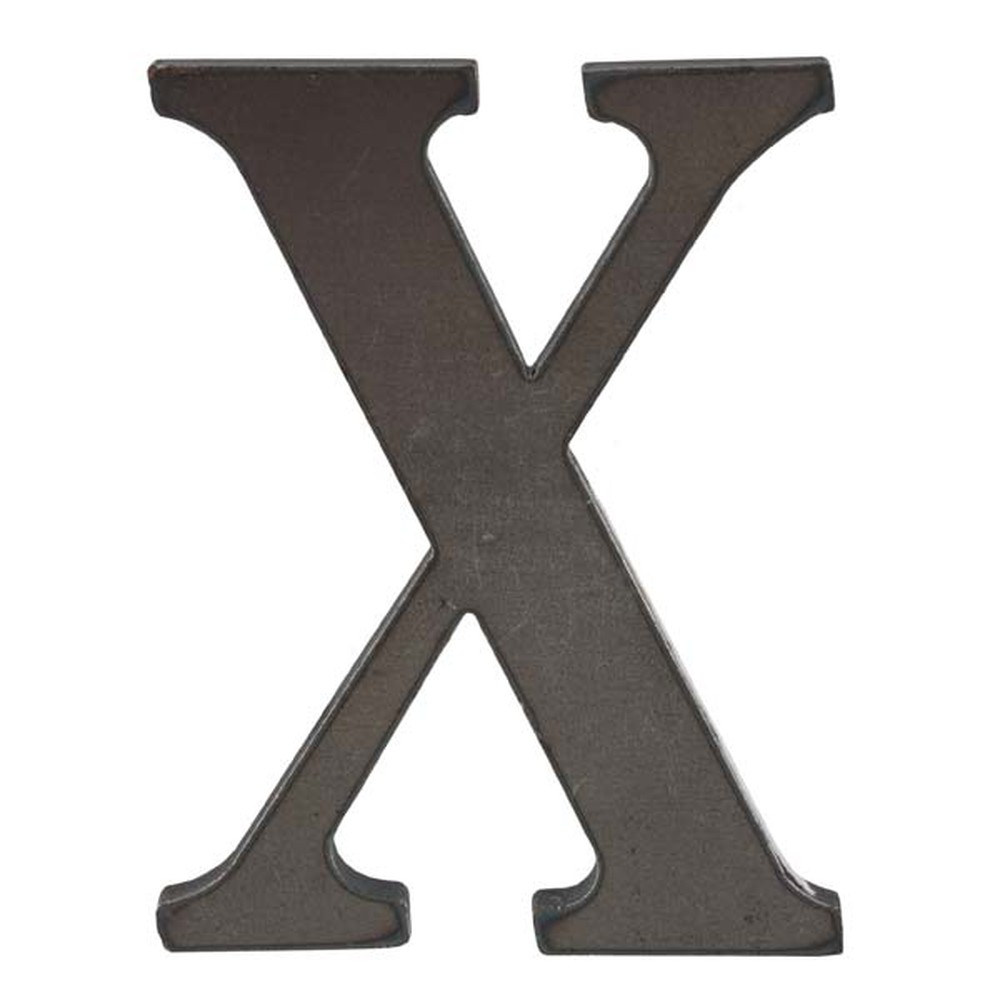 200mm High 6mm Thick Mild Steel Profiled Letter X