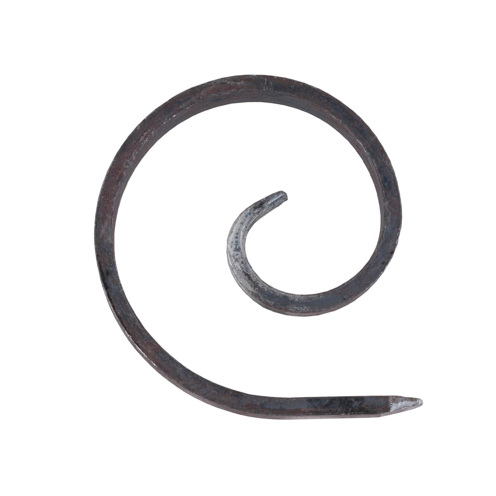 Decorative Scroll - H 120 x L 100mm Smooth - 12 x 6mm Flat Bar