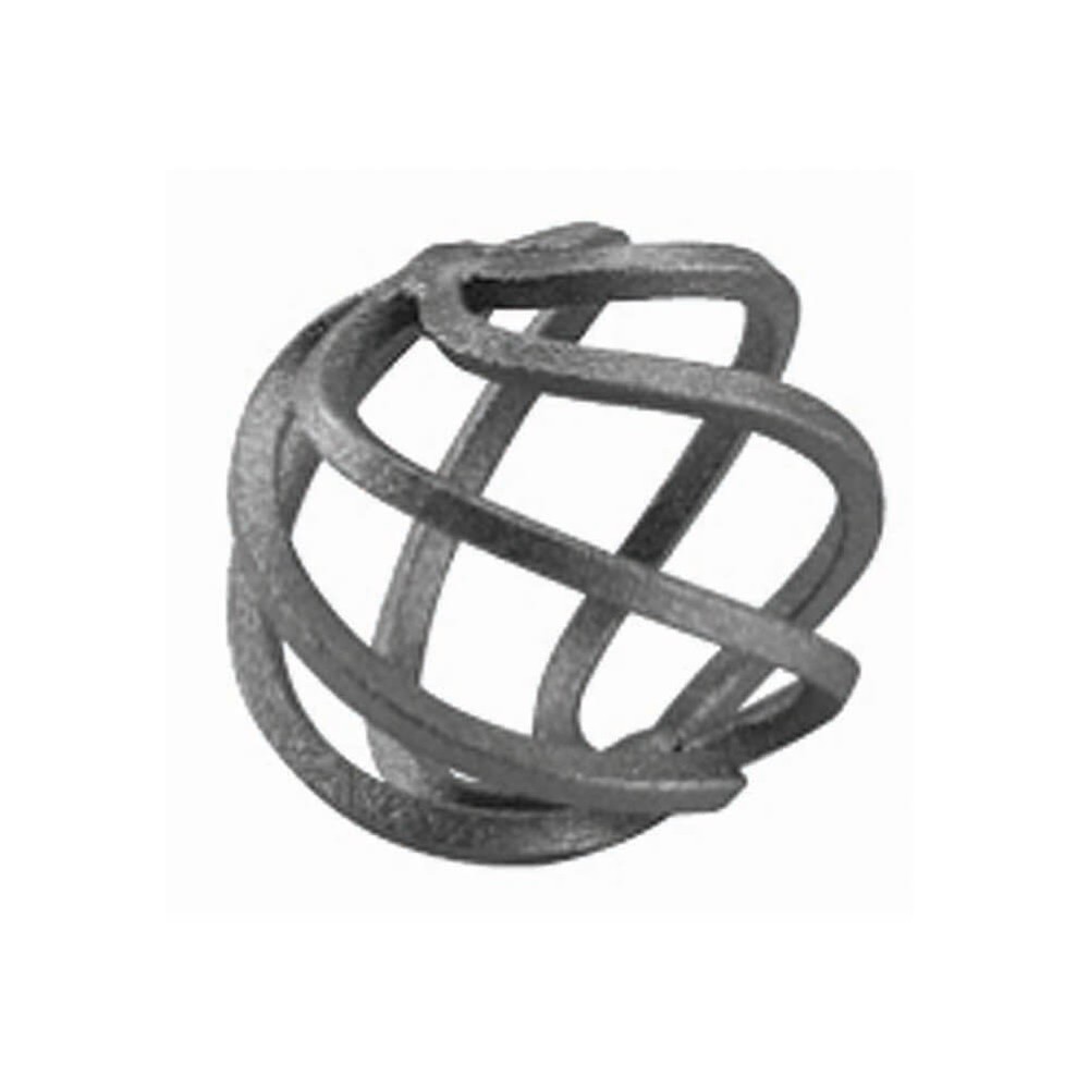 Round Basket - Height 50 x Length 50mm Smooth - 4mm Square Bar - 6 Sections