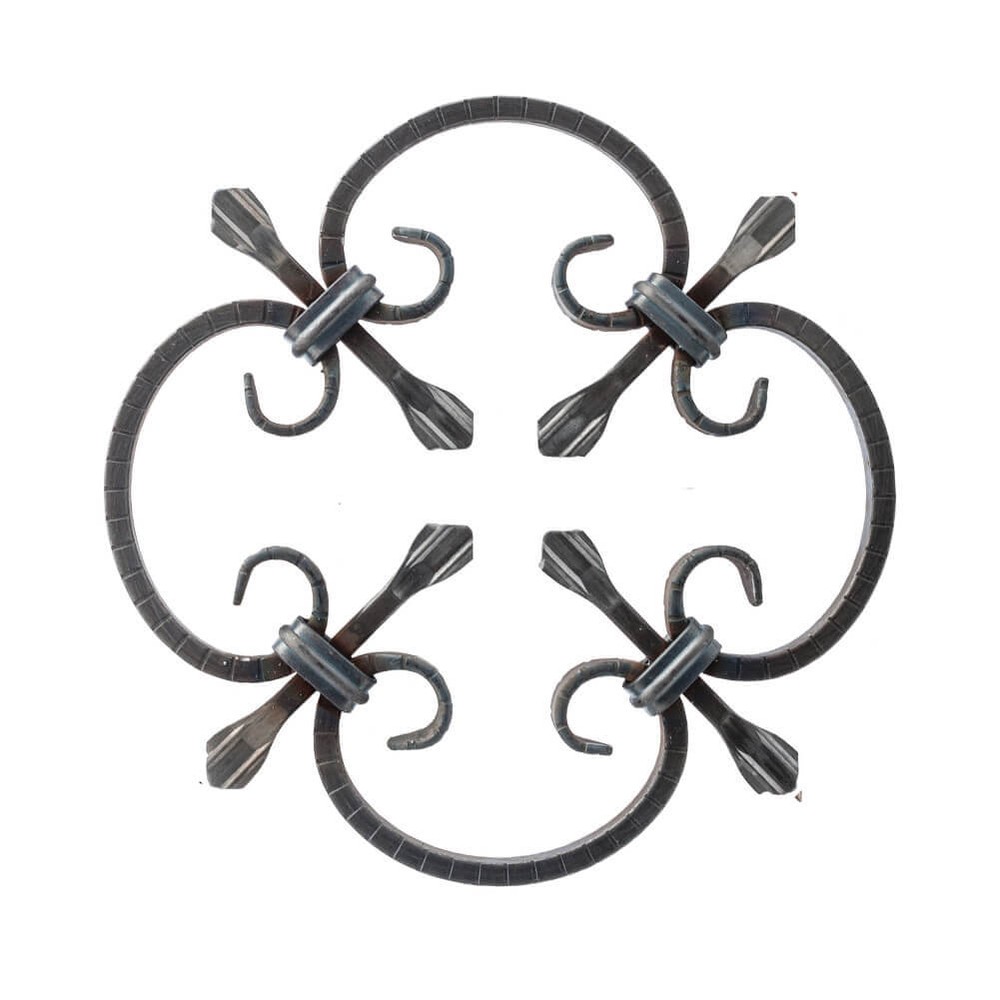 Rosette - Height 250 x Length 250mm Textured - 8mm Square Bar