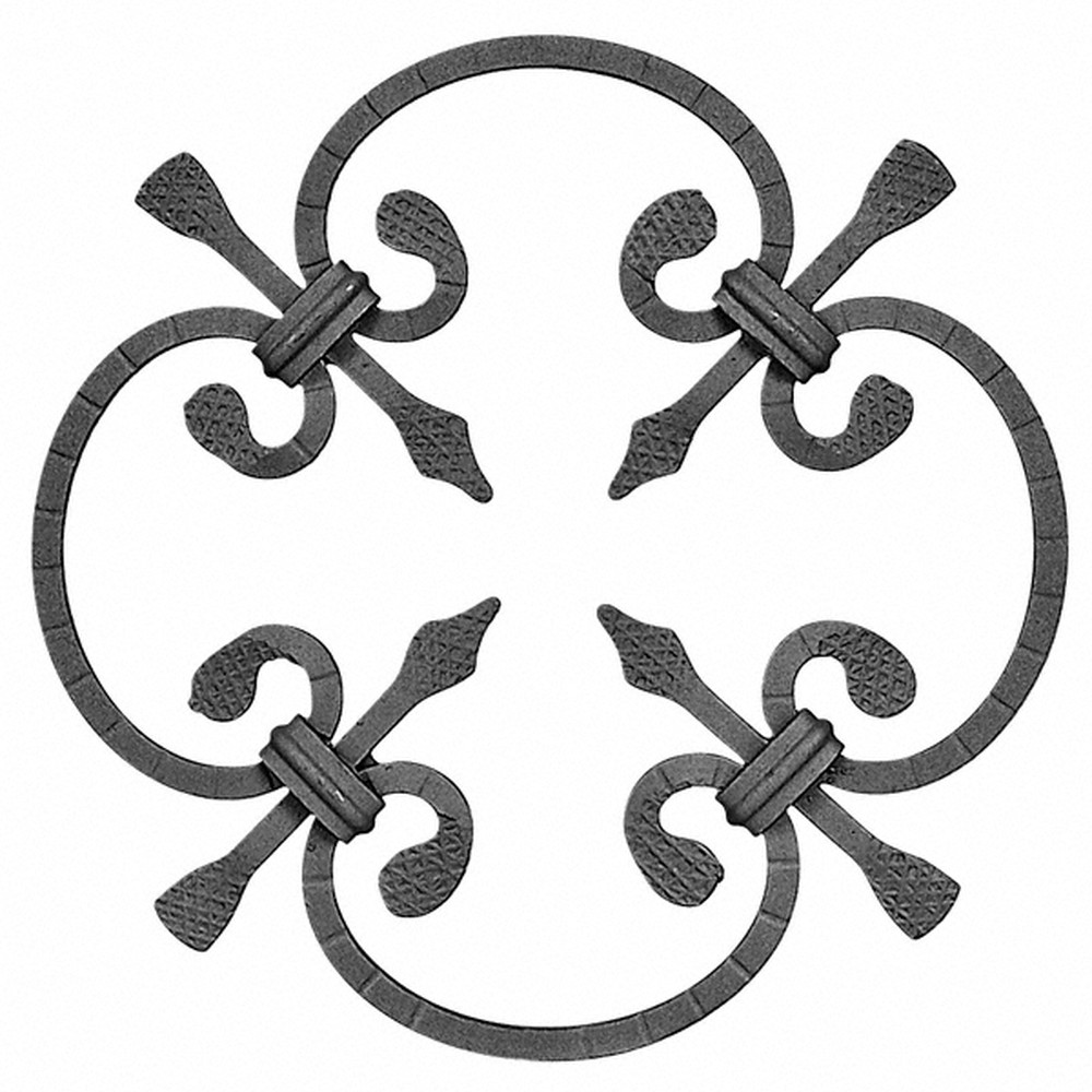 Rosette - Height 250 x Length 250mm Textured - 8mm Square Bar