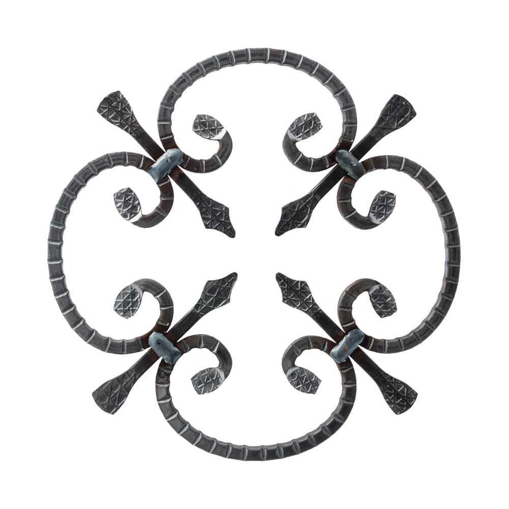 Rosette - Height 250 x Length 250mm Textured - 8mm Square Bar