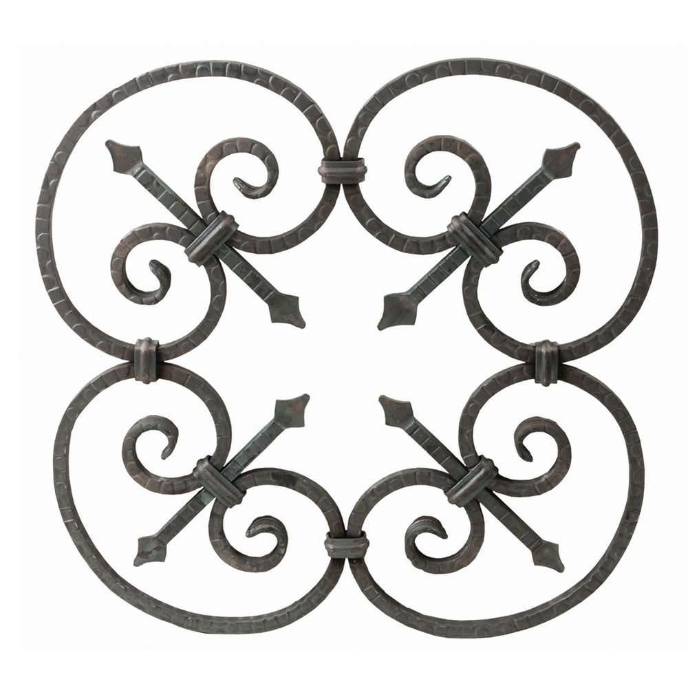 Rosette - Height 590 x Length 590mm Textured - 12mm Square Bar
