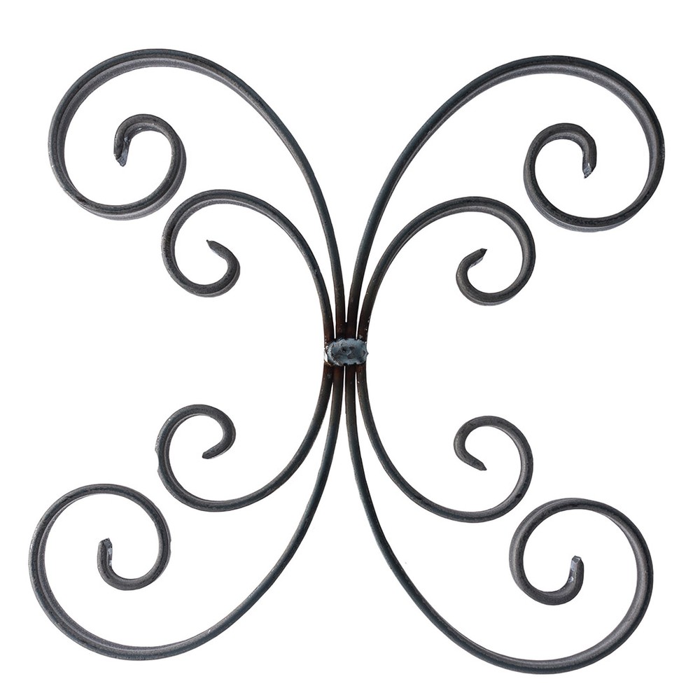 Rosette - Height 250 x Width 250mm Smooth - 16 x 4mm Flat Bar
