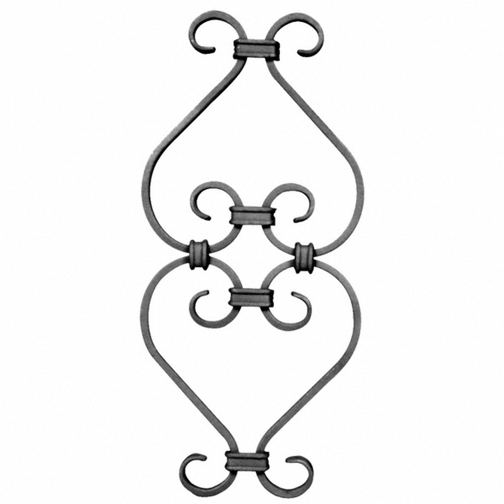 Clip On Unit - Height 360 x Length 165mm Smooth - 12 x 6mm Flat Bar