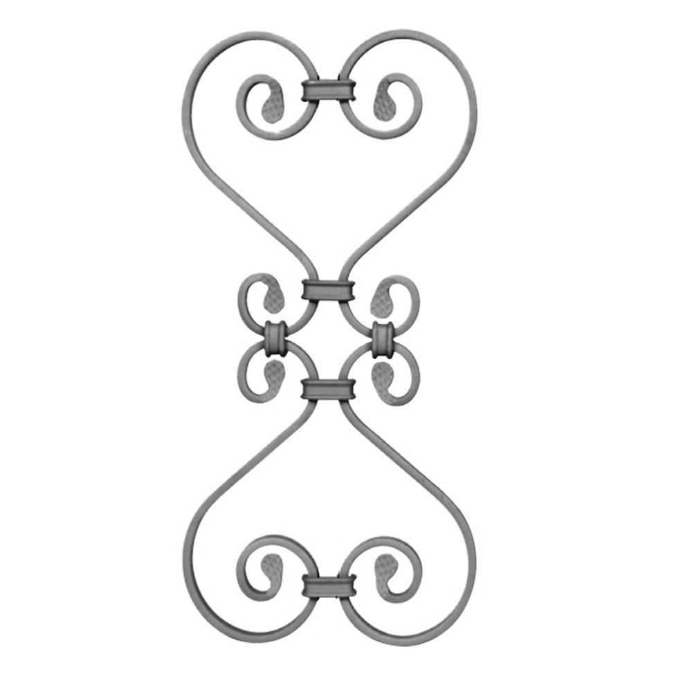 Clip On Unit - Height 410 x Length 200mm Smooth - 12 x 6mm Flat Bar