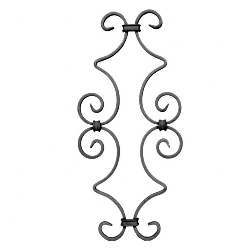 Clip-on Panel - H450 x L 205mm Smooth - 12 x 6mm Flat Bar