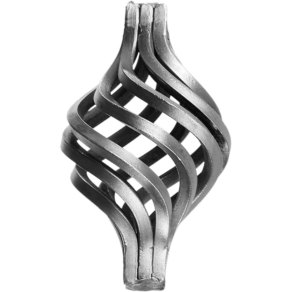 Basket - Height 130 x Length 80mm Smooth - 18mm Square Base - 8 Sections