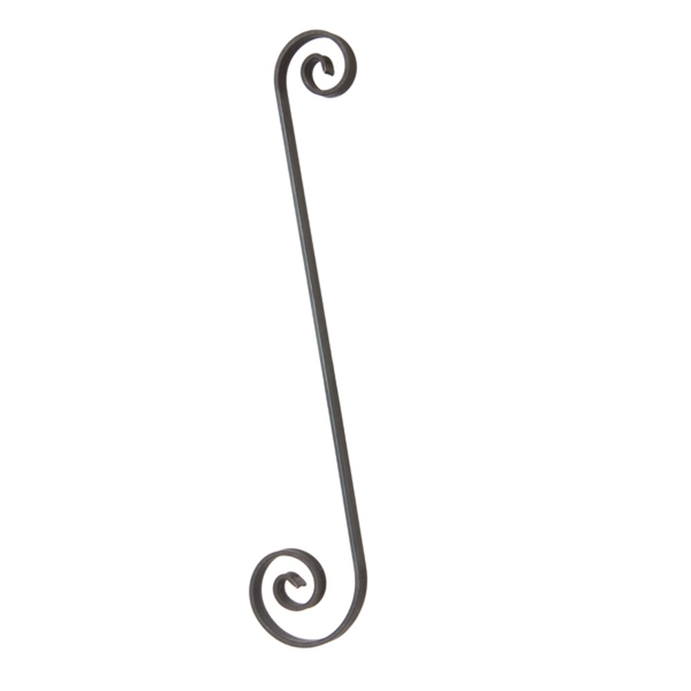 Shaped Bar - Height 720 x Length 130mm Smooth - 20 x 6mm Flat Bar