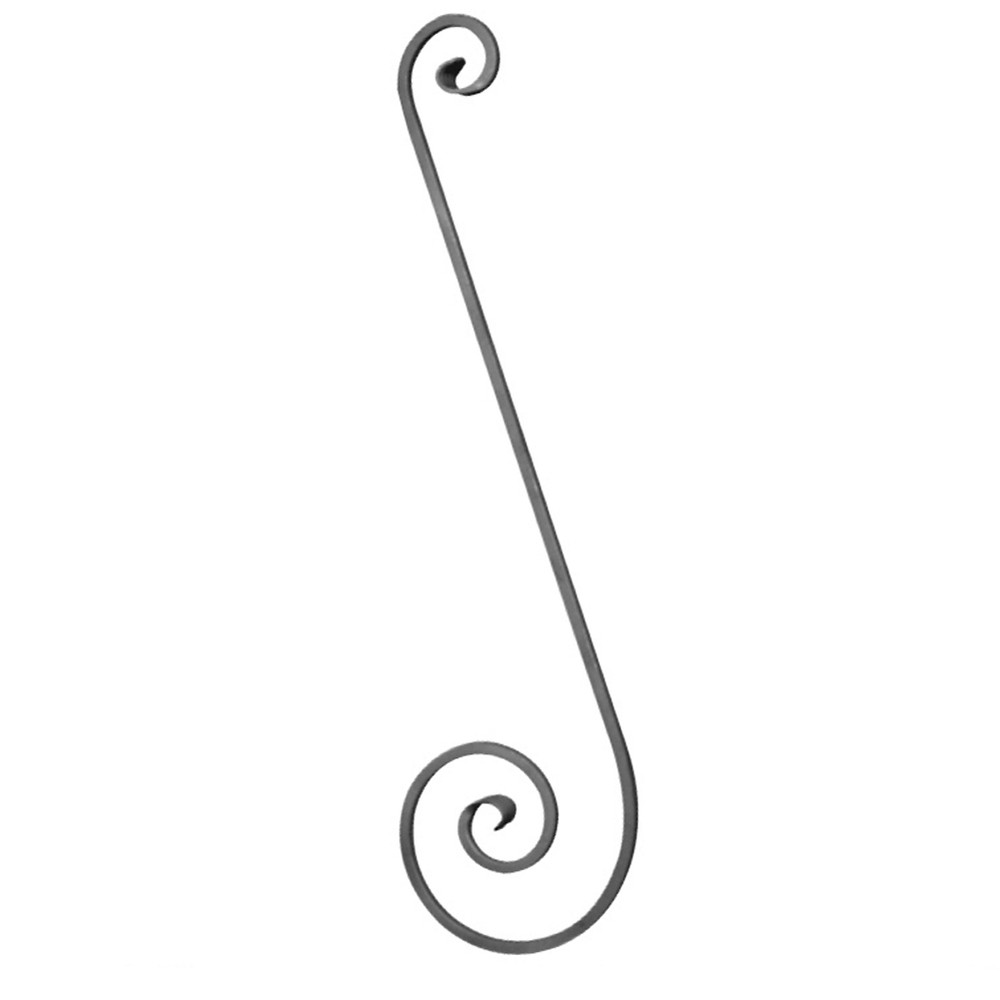 Shaped Bar - Height 720 x Length 250mm Smooth - 12mm Square Bar