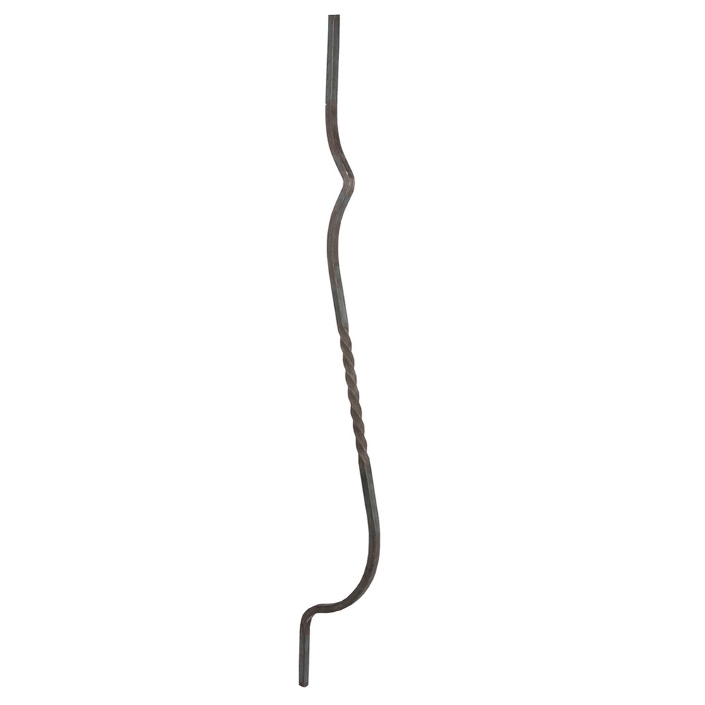 Shaped Bar - Height 950 x Length 125mm Smooth - 12mm Square Bar