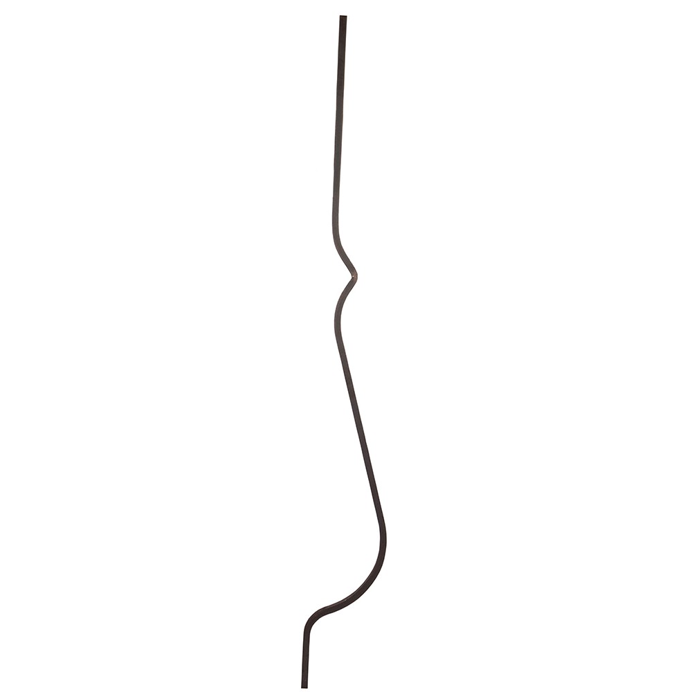 Shaped Bar - H 1200 x L 125mm Smooth - 12mm Square Bar