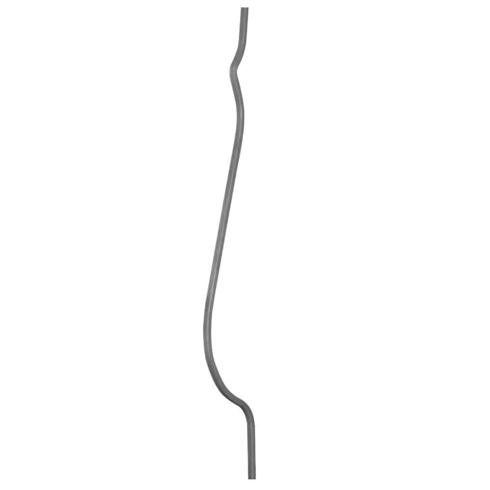 Shaped Bar - Height 950 x Length 125mm Smooth - 14mm Square Bar