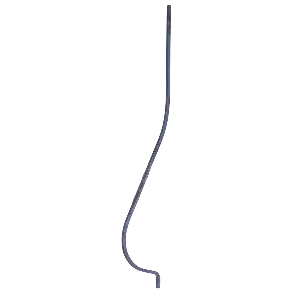 Shaped Bar - H 1200 x L 200mm Smooth - 14mm Square Bar