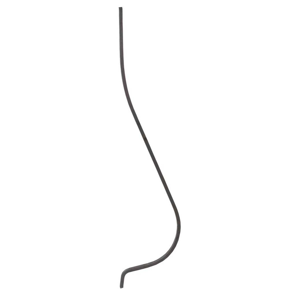 Shaped Bar - H 1200 x L 200mm Smooth - 12mm Square Bar