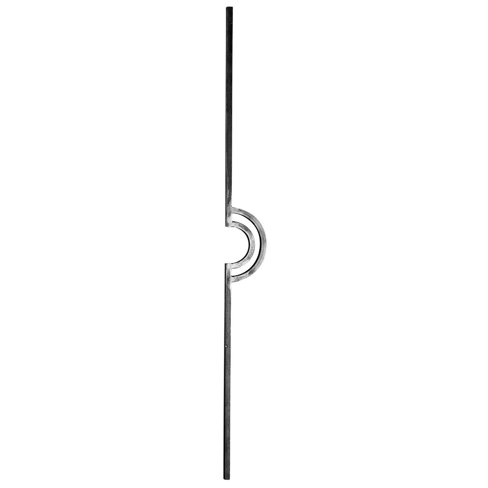 Shaped Bar - Height 1000 x Length 90mm Smooth - 12mm Square Bar
